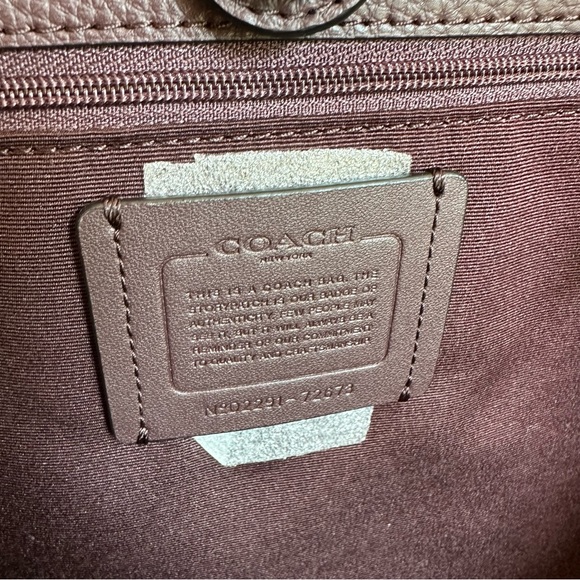 🛑STOP🛑 🛍️🛍️ NWT COACH LARGE BLACK LEATHER TOTE STYLE HANDBAG 💛 NEW - Picture 12 of 15